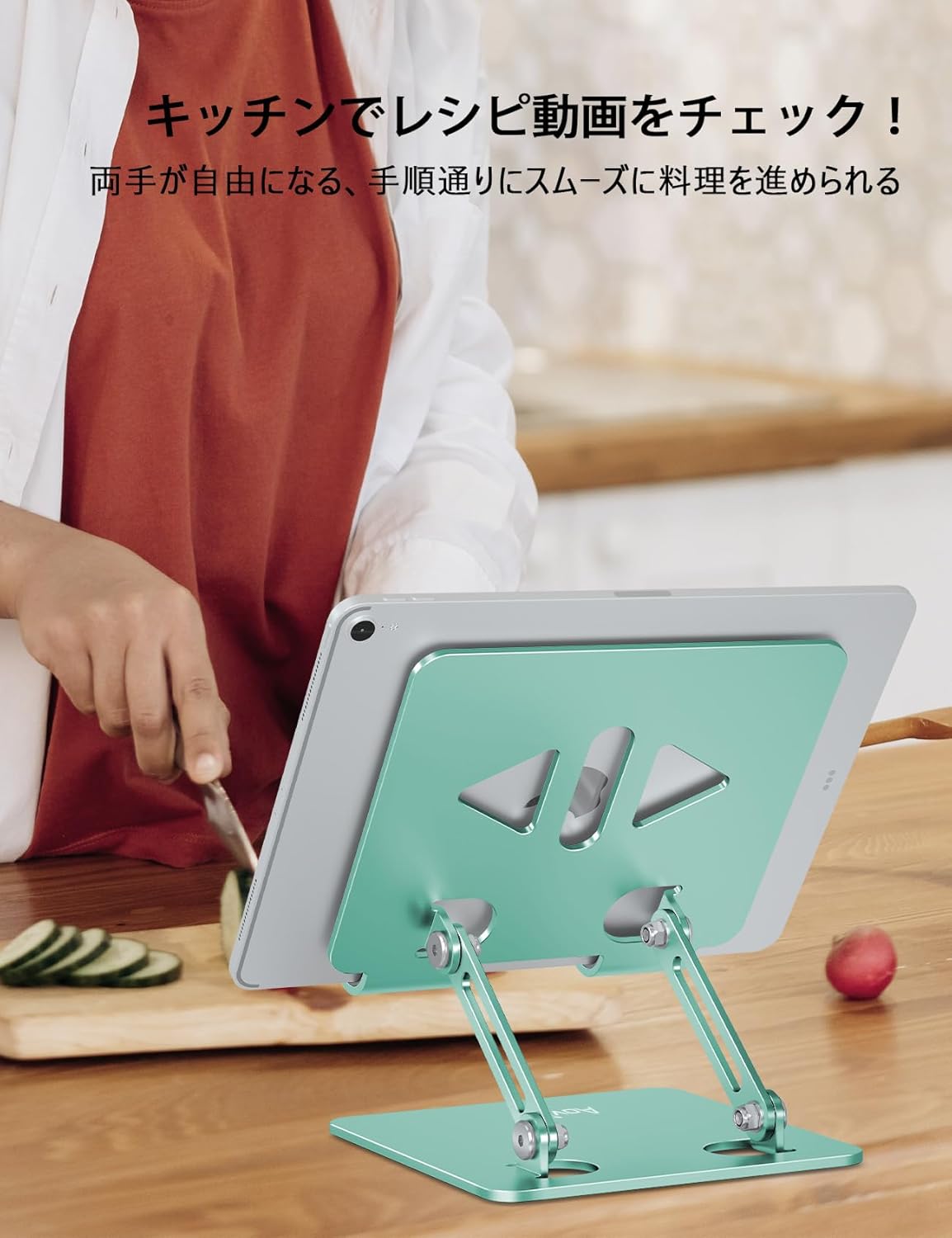 Aoviho Tablet Stand Holder for Desk, Adjustable Desktop Tablet Holder, Foldable Aluminum Tablet Mount for iPad pro 12.9, iPad Air Mini, Samsung Galaxy Tabs Z Fold Kindle Fire 4-12 inch Purple