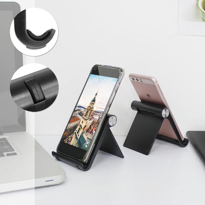 Mayten Foldable Desk Cell Phone Stand Adjustable iPhone iPad Holder Stand,Compatible for iPhone 14Pro 14Plus 13 12Pro Max 11 SE XS XR 8 7 6,Switch,iPad,Samsung,Kindle-White