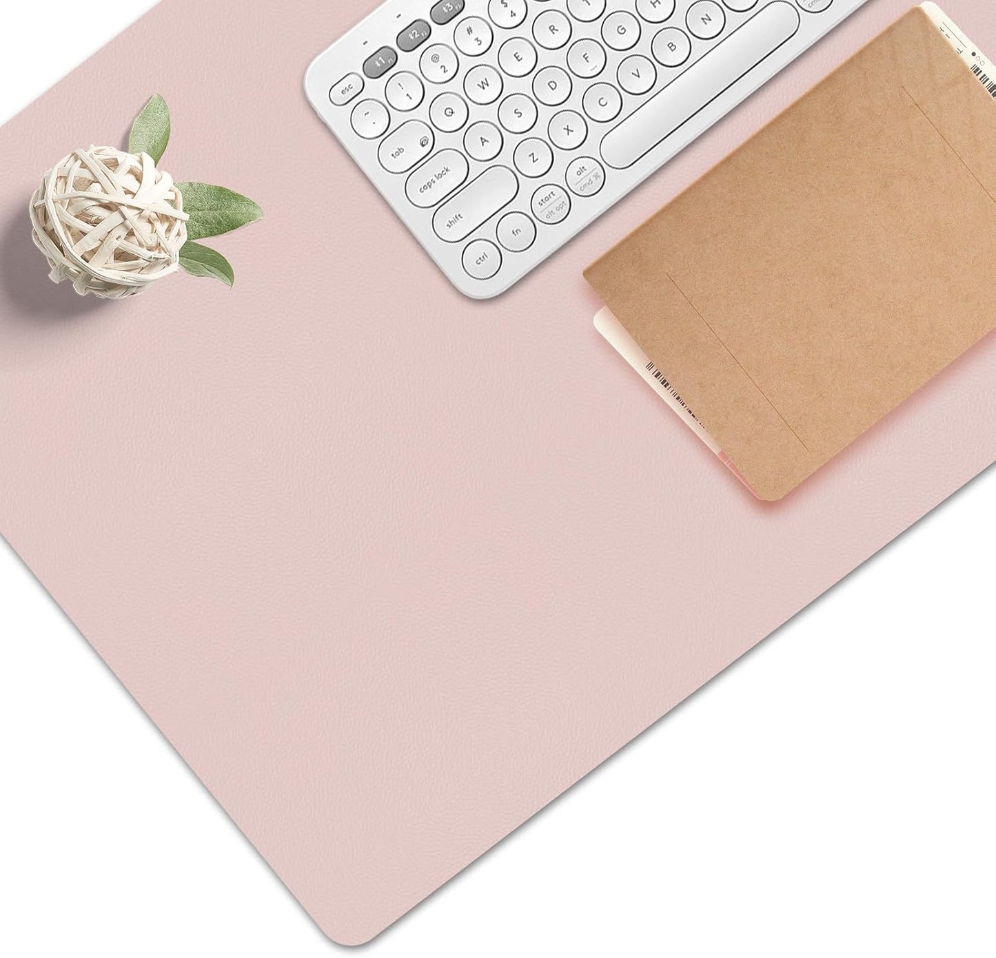 Wrist Rest for Computer Keyboard and Mouse, Ergonomic Design Wrist Support Pad for Keyboard, Soft Memory Foam Desk Pads Support Hand and Arm Easy Typing Pain Relief, 2 Piece Pad, Cream Pink