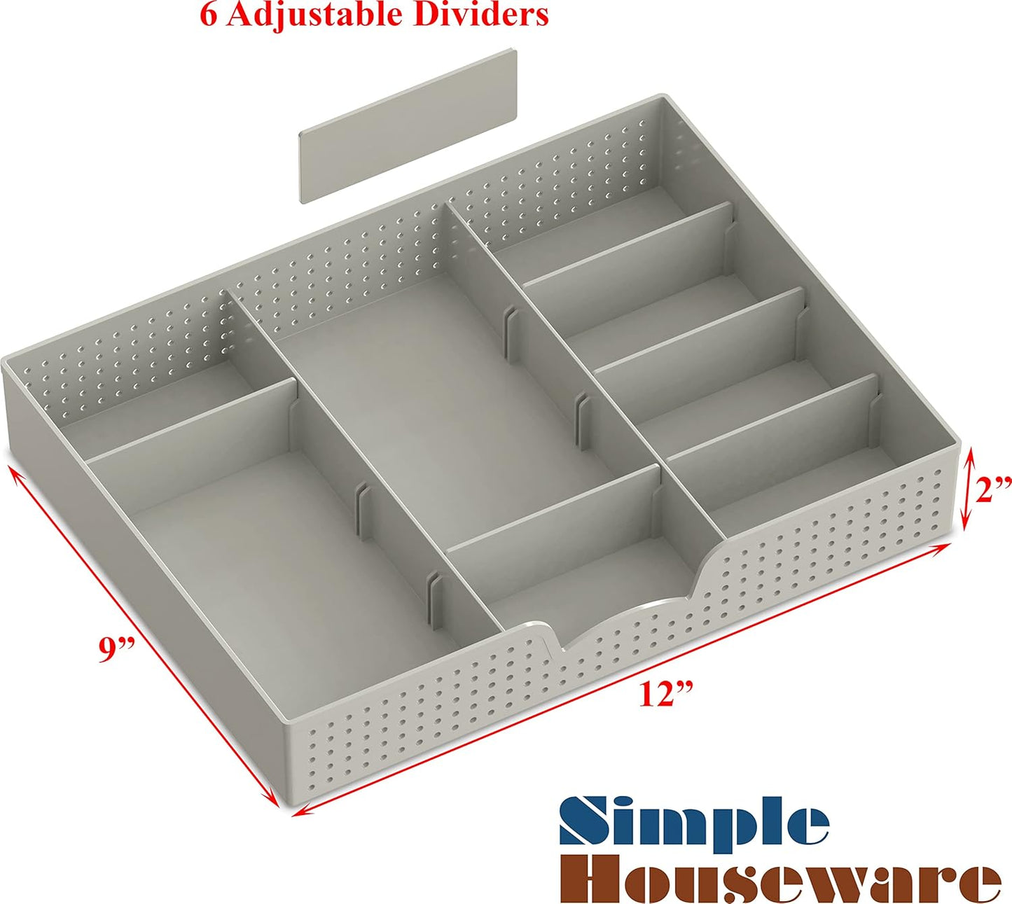 Simple Houseware Desk Monitor Stand Riser with Adjustable Organizer tray, Espresso