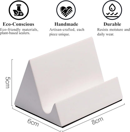Concrete phone stand, desktop phone stand, multifunctional stand, compatible with iPhone 16/15/14/13/12 smartphones (Ink wash)