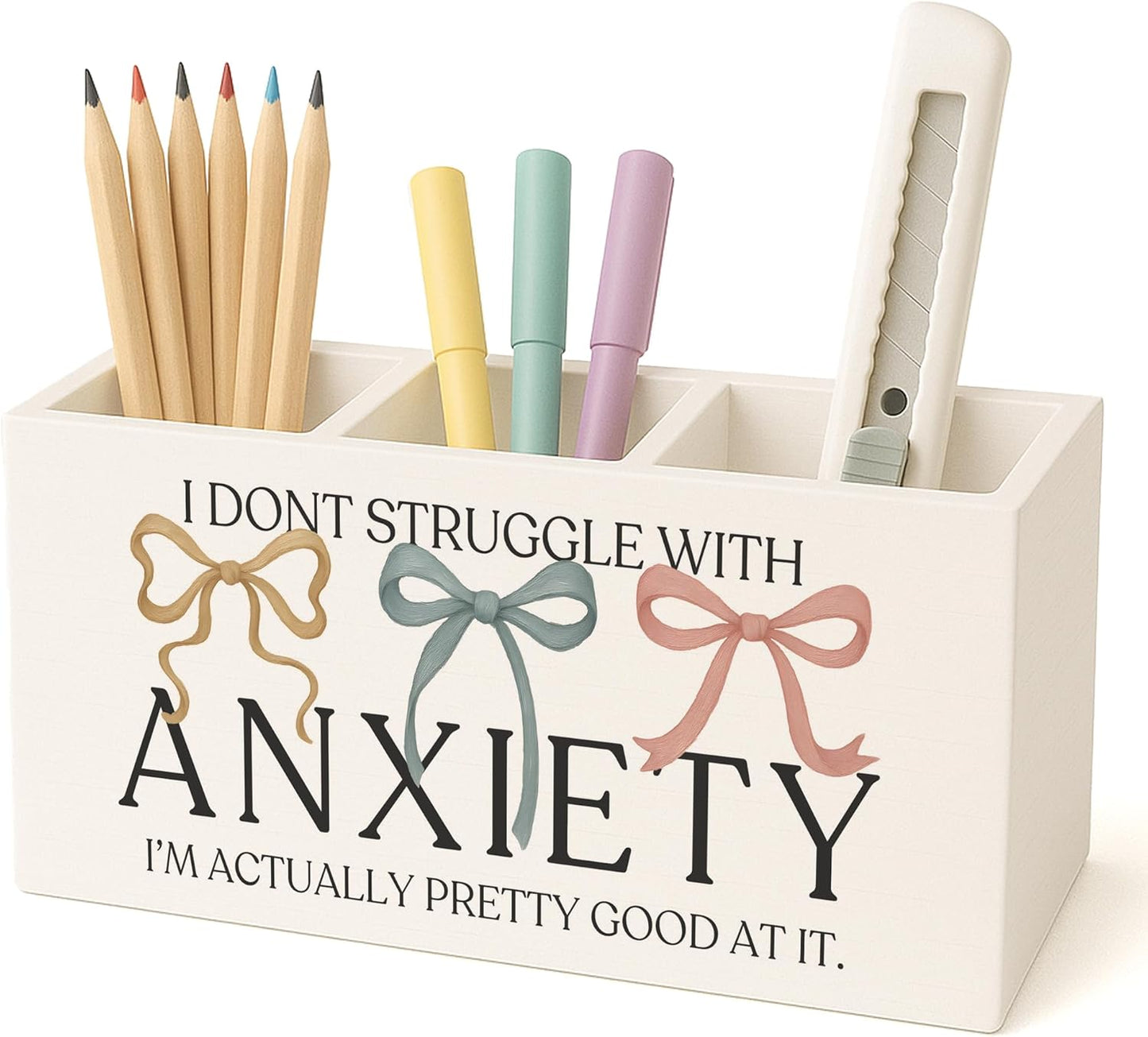 Boho Floral Mental Health Pen Holder for Desk, Special Education Classroom Must Haves, Inspirational Autism ADHD Awareness Pencil Holder for Classroom Therapy Office