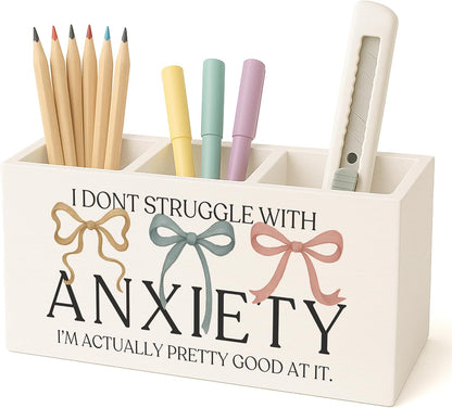 Boho Floral Mental Health Pen Holder for Desk, Special Education Classroom Must Haves, Inspirational Autism ADHD Awareness Pencil Holder for Classroom Therapy Office