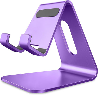 CreaDream Cell Phone Stand, Cradle, Holder, Aluminum Desktop Stand Compatible with Switch, All Smart Phone, iPhone 15 14 13 12 Pro Max Plus Mini Xr X Se 8 SE -Rose Gold