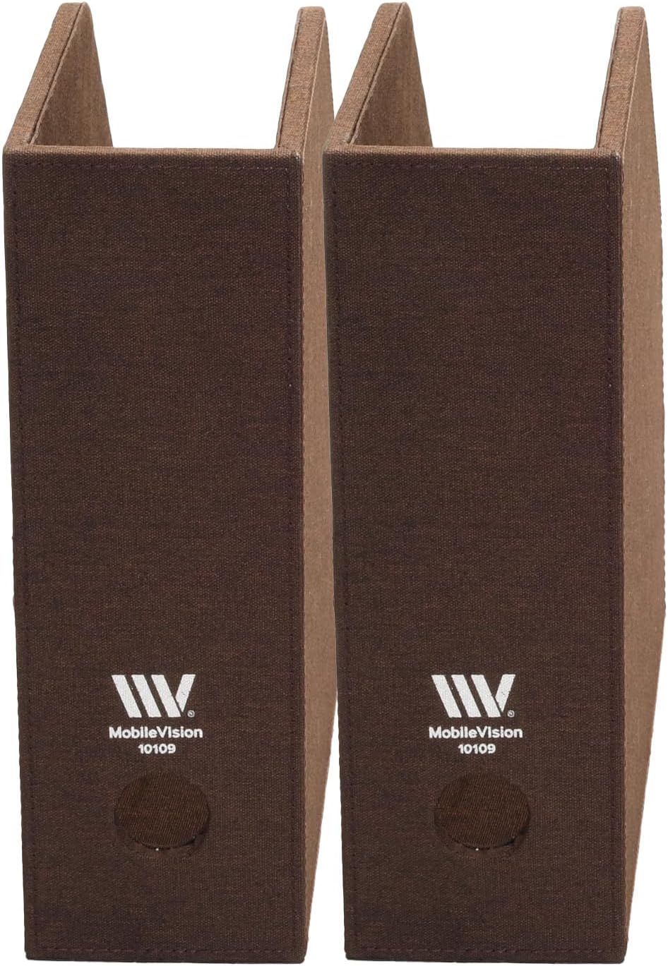 MobileVision Bamboo Vertical File Folder Holder & Office Product Organizer, Store Files, Magazines, Notepads, Books and more, 2 Pack Combo Set