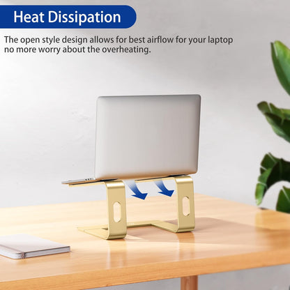 BESIGN LS03 Aluminum Laptop Stand, Ergonomic Detachable Computer Stand, Notebook Riser, Laptop Mount Compatible with Air, Pro, Dell, HP, Lenovo More 10-15.6" Laptops, Silver