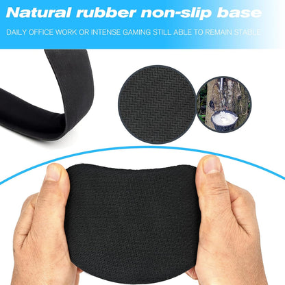 Keyboard Wrist Rest and Mouse Wrist Rest Set - Ergonomic Memory Foam Wrist Cushion - for Wrist Support on Computer, Laptop, Office, Playing Games, Typing Relieves Wrist Pain Black