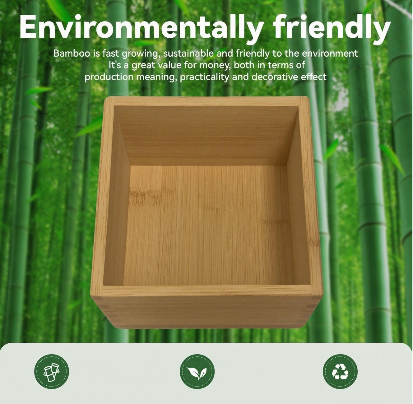 Bamboo Drawer Organizer - Kitchen Drawer Utensil Organizer Office Supplies Desk Organizer Makeup Silverware Tray Flatware Organization 12"*4"*2"
