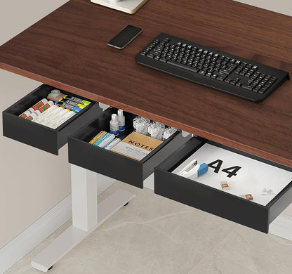 SVNNELP Under Desk Table Drawer Storage Organizer,3 Pack Large & Medium & Small Slide Out Desk Drawers - Hidden Desktop Organizer,Adhesive Storage Pencil Tray Under Table(BLACK/LMS)