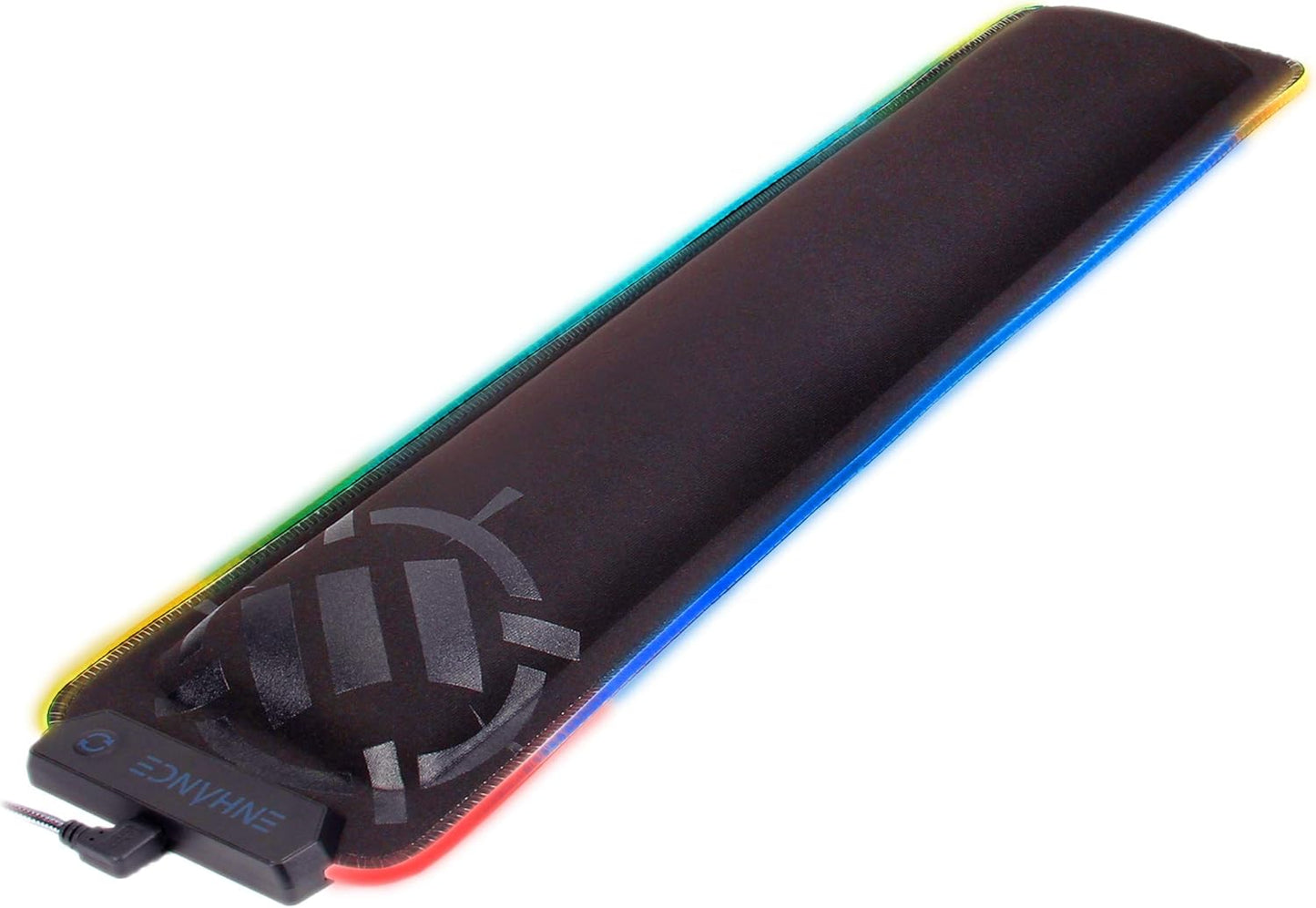 ENHANCE Keyboard Wrist Rest - Keyboard Wrist Support with Memory Foam Pad and Premium Anti-Fray Stitching - Fits Full Size Boards Helps with Pain for PC, Laptop, Office Typing - Galaxy