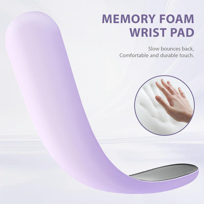 Ospelelf Wrist Rest for Keyboard and Mouse Ergonomic Mouse Pad with Wrist Support Memory Foam Wrist Rest for Computer Keyboard,3-in-1 Gel Mouse and Keyboard Pad for Office Geometry Green