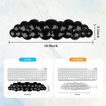 Gel Cloud Keyboard and Mouse Wrist Rest, Cute Wrist Support and Arm Support Keyboard Rest for Keyboard and Mouse Typing Pain Relief，Suitable for Office/Computer/Laptop/Gaming (Pink)