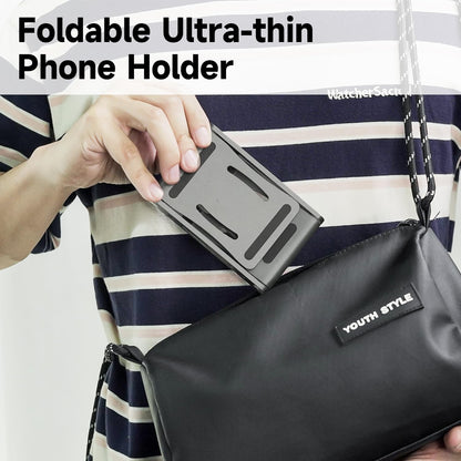 Cell Phone Stand,360° Adjustable Folding Portable Phone Holder for Desk Travel Essentials Office Accessories Compatible with All Mobile Phones,Small ipad,Switch