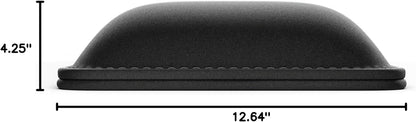 Glorious Wrist Pad/Rest - Compact - Black - Mechanical Keyboards, Stitched Edges, Ergonomic | 12x4 inches | 25mm/1in Thick (GWR-75) Compact (Black)
