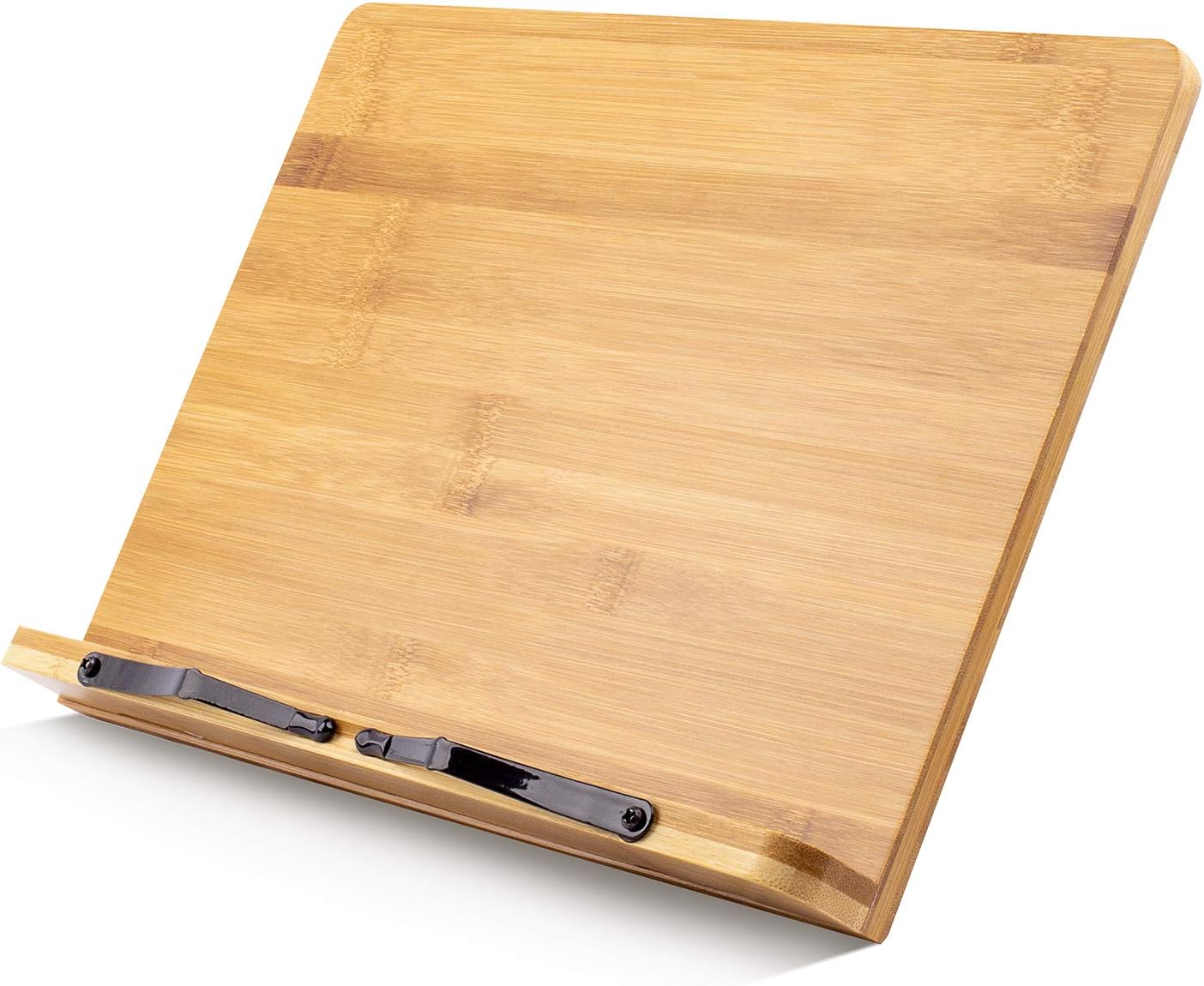 (19.68 x 14 Inches) Extra Large A+ XL Bamboo Book Stand for Textbooks Reading Hands Free,Cookbook Stand,Laptop,iPad,Tablet PC,Music Book,with Adjustable Motherboard Angle