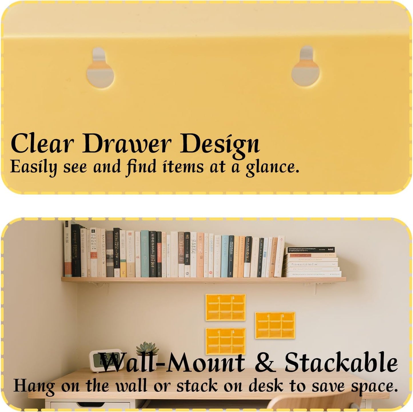 Small Drawer Organizer for Desk, 7.1" x 3.8" x 4.6" Mini Desktop Drawer Organizer with 9 Clear Drawers, Compact Craft & Office Supplies Organizer for Home School (Pink)