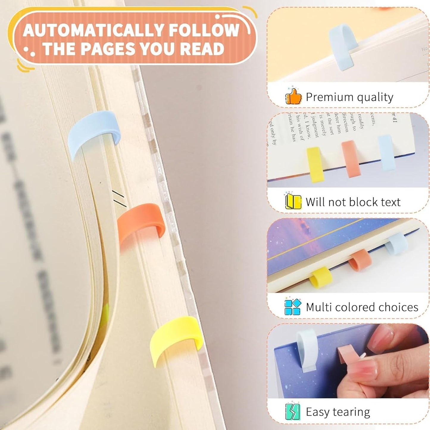 6 Pack Adhesive Pen Holder - Self-Adhesive Silicone Organizer Set - Multifunctional Clips for Desk & Wall - Ideal for Adults and Kids, Office and Home Organization (6)