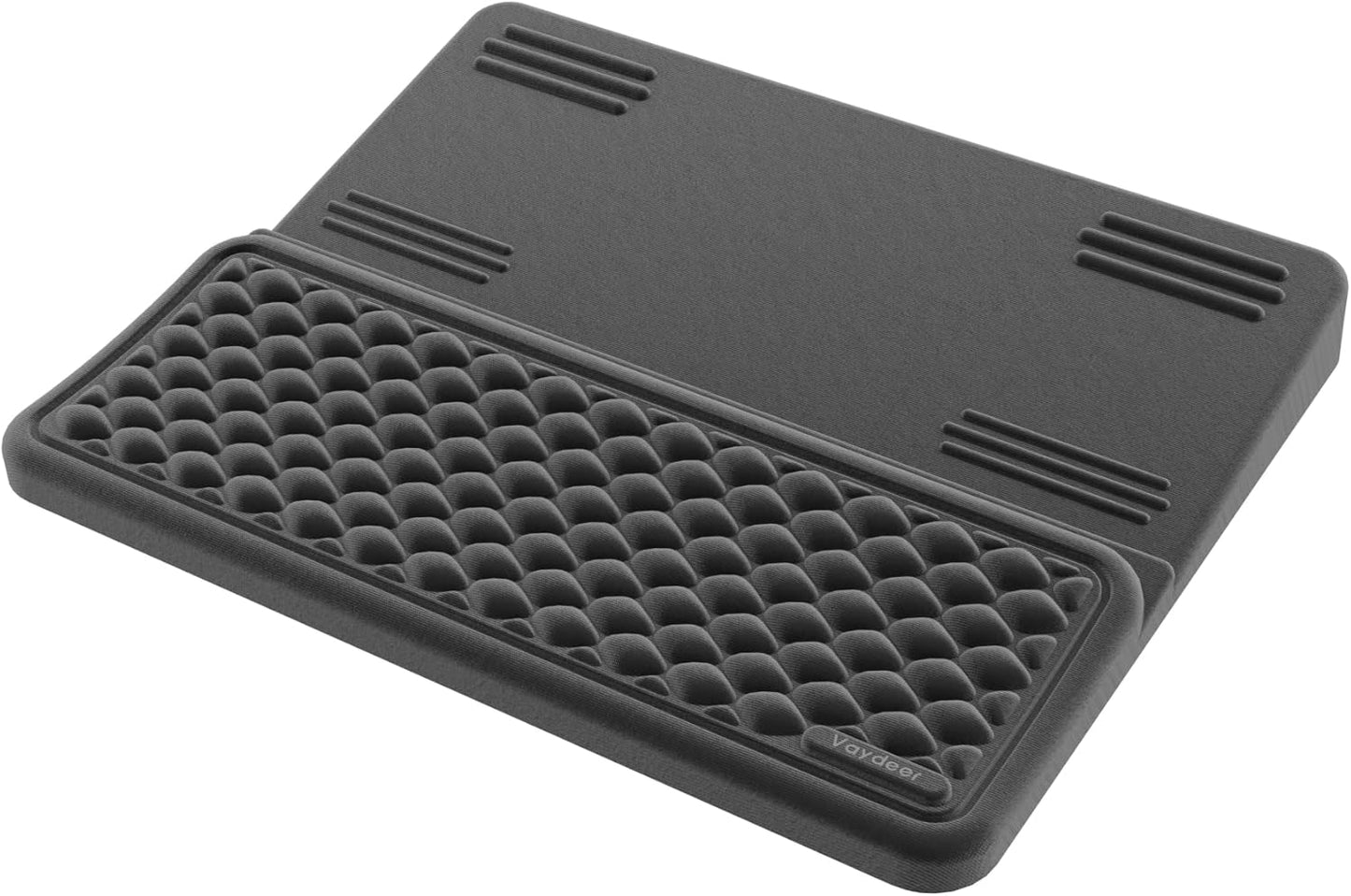Vaydeer Wrist Rest with Keyboard Stand, Computer Wrist Support Pad, Ergonomic Keyboard Riser Holder Lifter Tray with Wrist Pad, Soft Memory Foam Desk Cushion, Palm Hand Typing for Office Home School