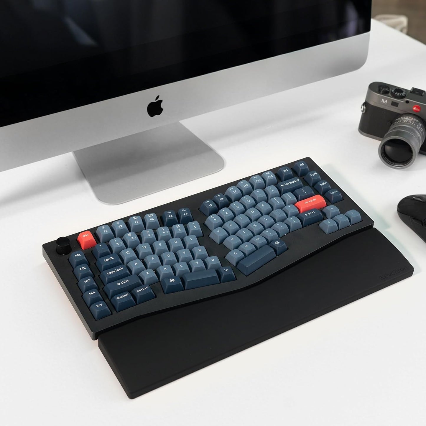 Keychron 12.48" Silicone Wrist Rest for 75% Compact Mechanical Keyboards, Ergonomic Palm Support with Full Honeycomb Non-Slip Base, Compatible with K2/K2 Pro/K2 Max/K2 HE/K6/K6 Pro/K6 HE