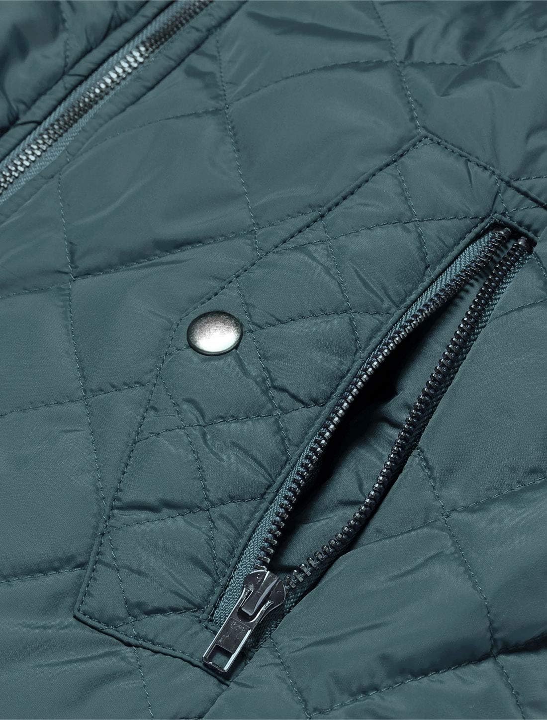 Allegra K Women's Puffer Vest Stand Collar Lightweight Gilet Quilted Zip Vest