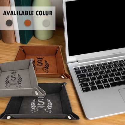 Personalized Organizer for Men, Jewelry Tray, Desk Organizers for Men Women, Men Women Jewelry Key Tray, Desk Storage Plate, Valet Tray Desktop Storage Organizer