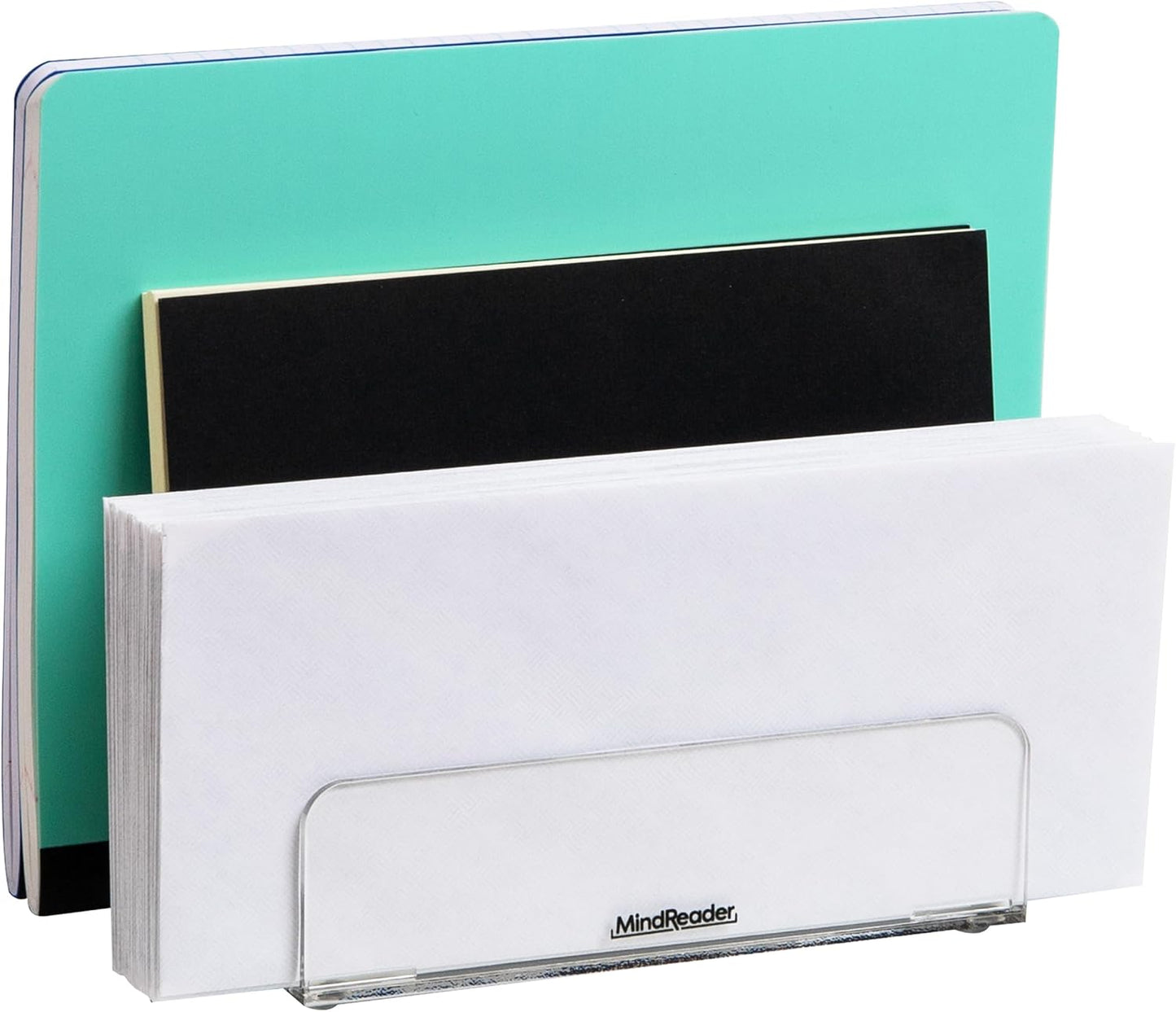 Mind Reader Paper Tray, Desktop Organizer, File Storage, Modern, Office, Acrylic, Clear