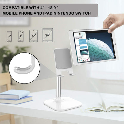 Doboli Cell Phone Stand, Phone Stand for Desk, Phone Holder Stand Compatible with iPhone and All Mobile Phones Tablet, Gifts for Adults Women Men Mom Wife, Black