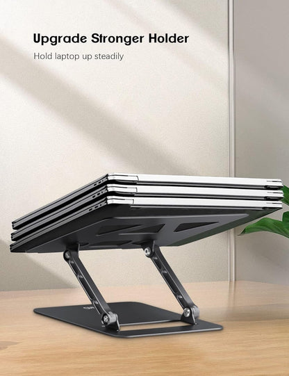 Aoviho Adjustable Laptop Stand for Desk,Portable Laptop Stand Holder and Riser,Foldable Aluminum Notebook Computer Stands for MacBook Air Pro HP Lenovo Dell Samsung Chromebook, 10-15.6 inch, Purple