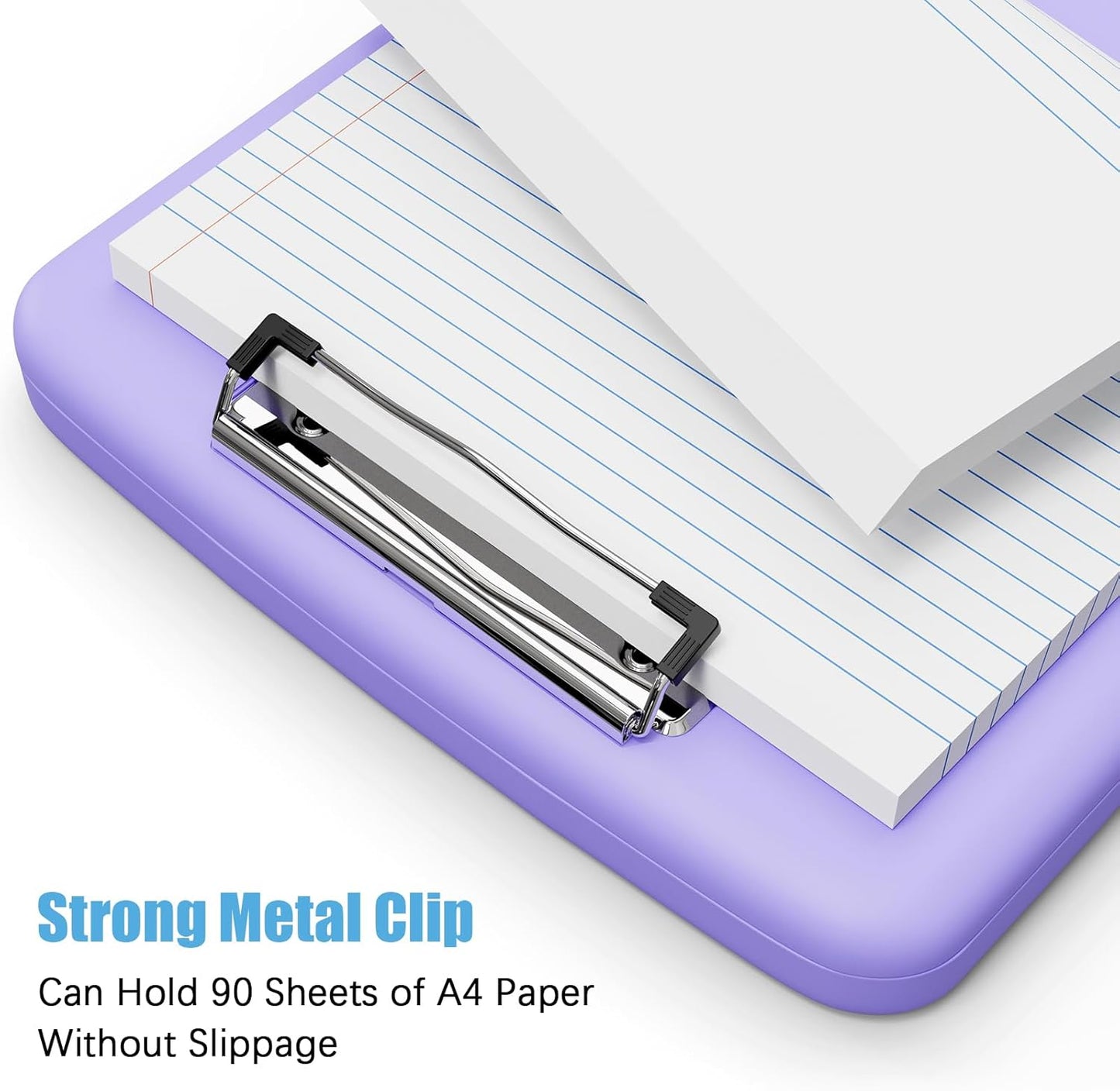 Hongri Clipboard with Storage with Pen Holder, Folder Nursing Clip Board 8.5 x 11 Foilo-Side Opening, High Capacity, Light Weight for Teachers, Classroom. Size 14 x 9.6 x 1.2 in(Pink)