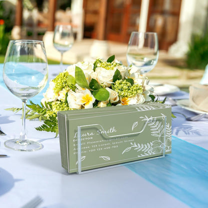 Transparent Acrylic Napkin Holder Clear Guest Paper Disposable Hand Towel Dispenser Tray Organizer For Table Home Kitchen Restaurant and Hotel Business
