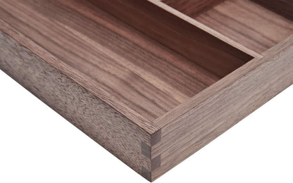 pandapark Wood Organizer Tray,Black Walnut,Desk & Drawer Storage Box (Maple Master)