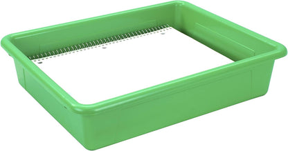 Storex Letter Size Flat Storage Tray – Organizer Bin for Classroom, Office and Home, Clear, 5-Pack (62531A05C), 10 x 13 x 3 Inches