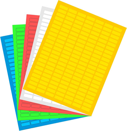 White Rectangular Labels + Bonus Color Labels - Value Pack - 1138 Pack