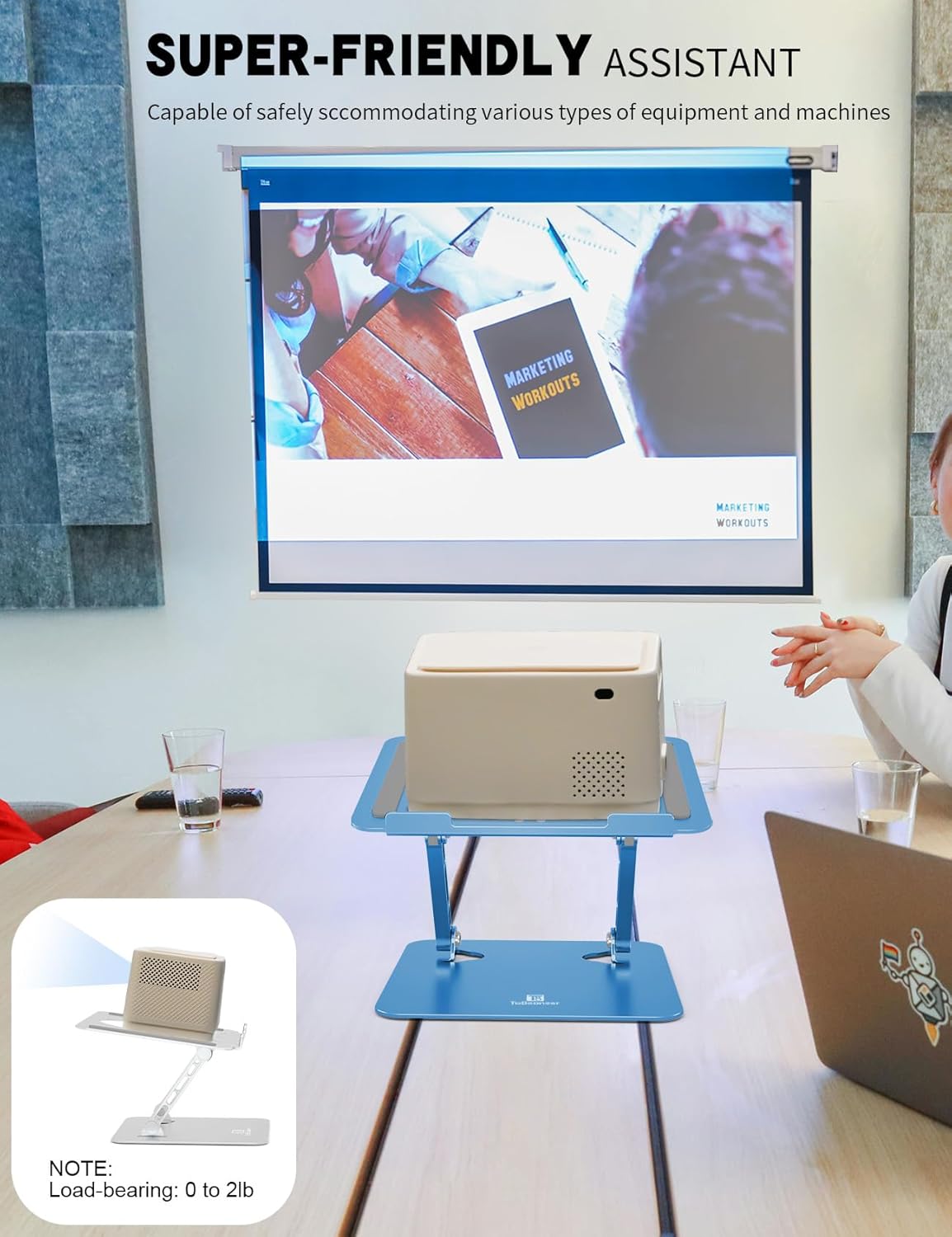 Laptop Stand, Ergonomic Adjustable Computer Stand for Collaborative Work, Foldable and Portable Heat Sink Computer Stands, Fits up to 15.6-inch Laptops (Orange)