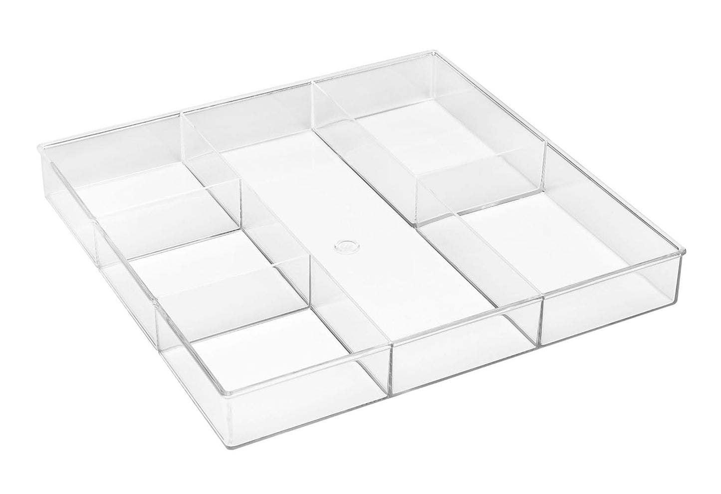 Whitmor Clear-Set Includes 6 Individual Pieces Modular Drawer Organizers, Set of 6