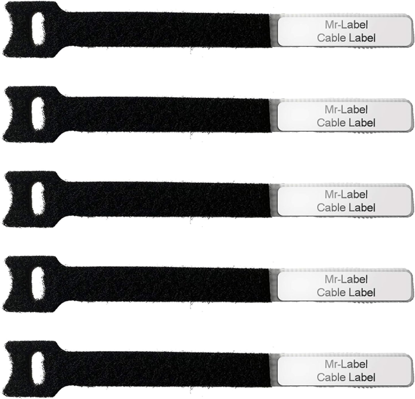 Mr-Label -1/2" Write on Cinch Straps - Reusable Fastening Cable Ties - Identify Quickly Cord Labels – Cable Organizer- for Data Centers|Telecom|MRO| Audio/Video Applications (20)