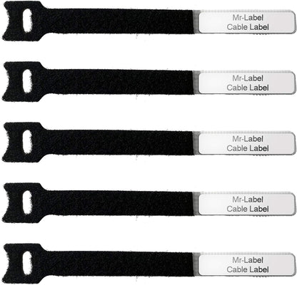Mr-Label -1/2" Write on Cinch Straps - Reusable Fastening Cable Ties - Identify Quickly Cord Labels – Cable Organizer- for Data Centers|Telecom|MRO| Audio/Video Applications (20)