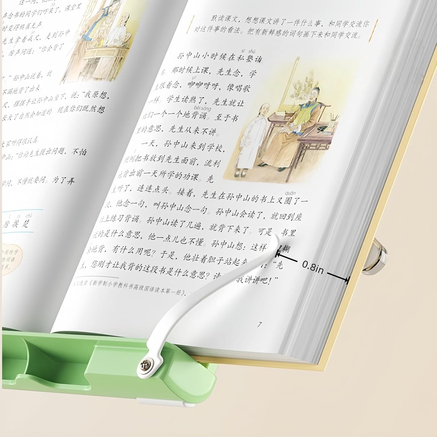 Travel Mini Book Holders for Reading Hands Free - Portable and Adjustable Book Stand for Reading, Two-in-one (Book + Tablet Stand) - Essential for Students/Professionals/Reading Enthusiasts