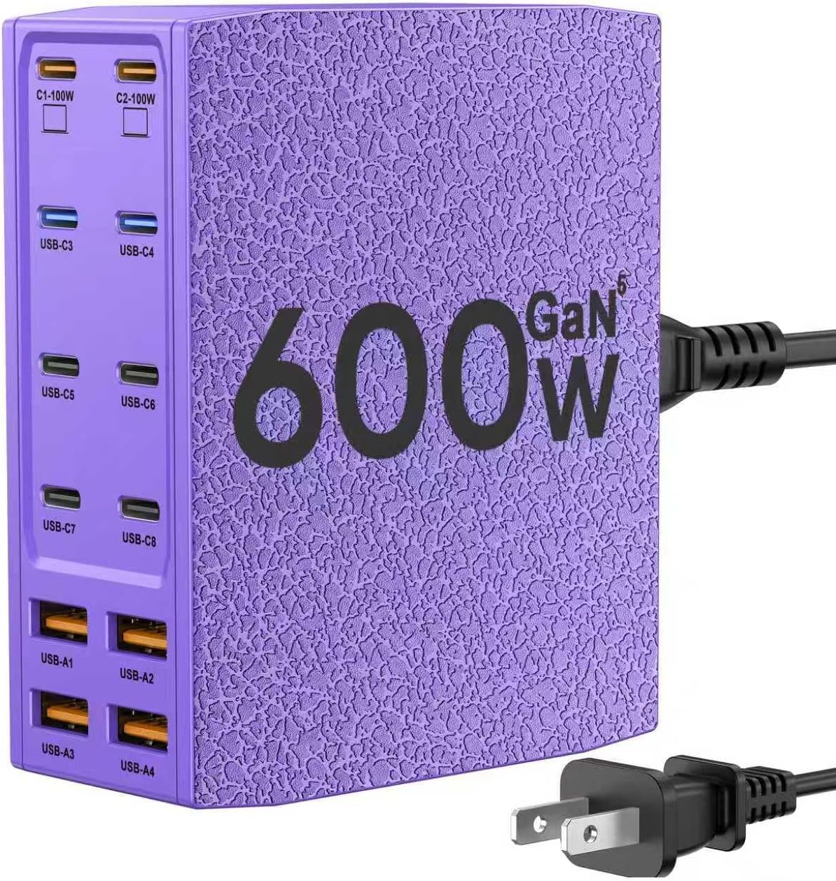 USB Charging Station (900W),12-Port USB C Charger Block with Dual 100W PD USB-C Fast Charging Station Hub for MacBook Pro/Air/All iPad Phone 17/16 15/14/13/Pro Max/Samsung Galaxy Note (Black)