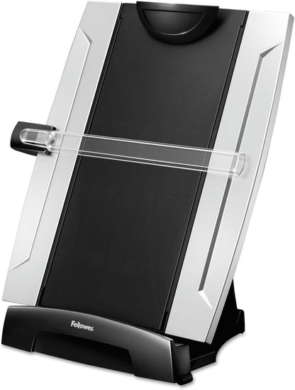 Fellowes Office Suites Desktop Copyholder with Memo Board, Black/Silver (8033201), 15" x 10.3" x 6"