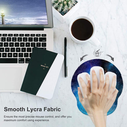 LATEEFAH Mouse Pad with Wrist Rest, 3-in-1 Gaming Mouse Pad, Keyboard Wrist Rest, Ergonomic Memory Foam Mousepad with Wrist Support for Computer Keyboard