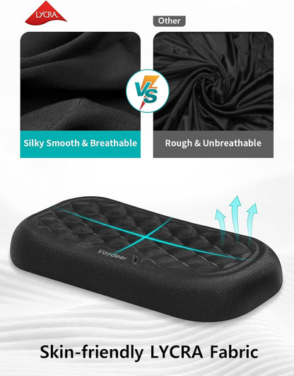 Vaydeer Wrist Rest for Keyboard and Mouse, Computer Ergonomic Wrist Support Pad, Soft Memory Foam Arm Cushion for Desk, Palm Hand Office Laptop Typing