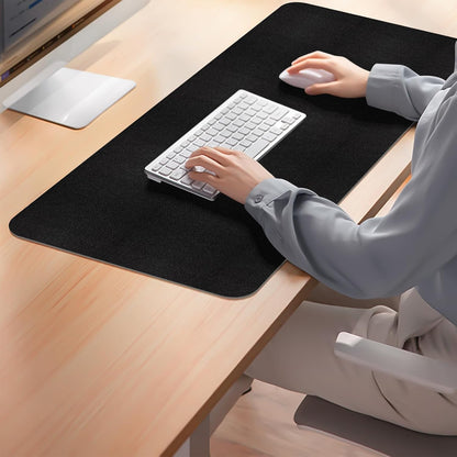 Mouse Pad and Keyboard Wrist Rest, 3-in-1 Large Keyboard and Mouse Pad Set, Ergonomic Wrist Rest for Computer Keyboards, Non-Slip Desk Mat Protector for Women (Purple Pink, 31.5" X 15.7")