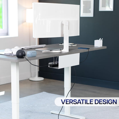 VIVO Under Desk 17 inch Cable Management Tray, Cord Organizer, Home Office Desk Accessories, White, DESK-AC06-1CW