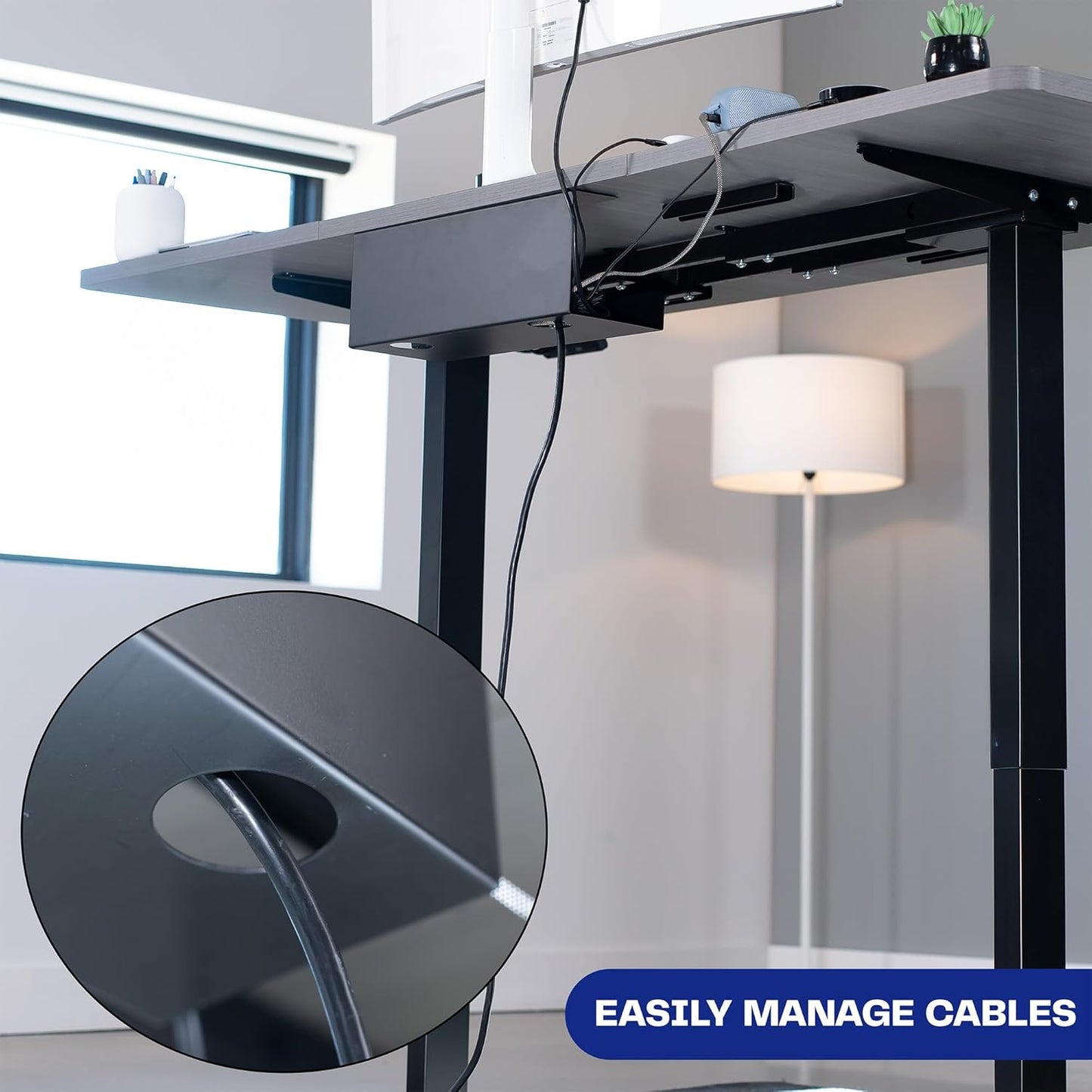 VIVO Under Desk 17 inch Cable Management Tray, Cord Organizer, Home Office Desk Accessories, White, DESK-AC06-1CW