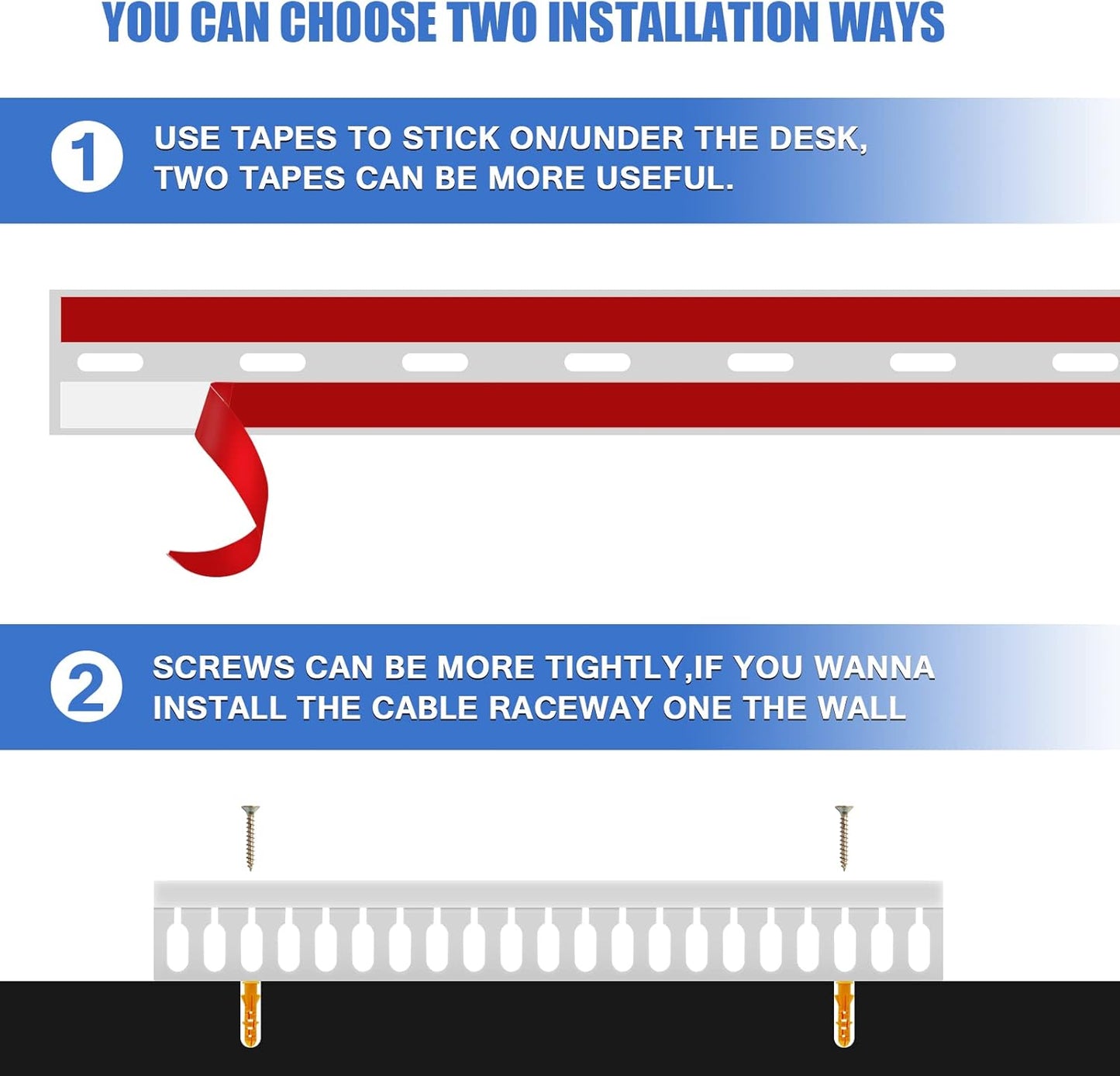 Open Slot Wire Duct Kit, 62.8"(4 x 15.7) Server Rack Cable Management, Cable Management Raceway for Hide Network HDMI VGA Cable, Wiring Raceway Cable Duct, Desk Wire Channel, 4 Pack, Grey