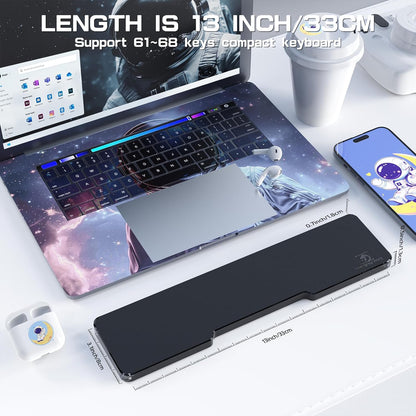 SELORSS Acrylic Keyboard Wrist Rest 98-Key Mechanical Keyboards Ergonomic Palm Rest for Computer Keyboard,Anti-Slip Base,Wrist Pad for Laptop,Office & Home-Easy Typing