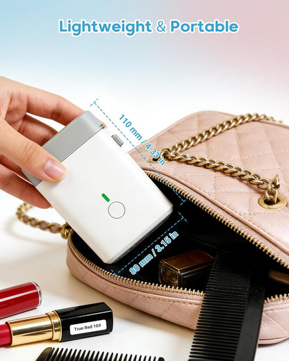 ORGBRO Label Maker Machine with Tape, X1 Portable Bluetooth Mini Label Printer, Support Pre-Cut & Continuous Label, Wireless Small Label Makers with Versatile App for School Home Office Organization