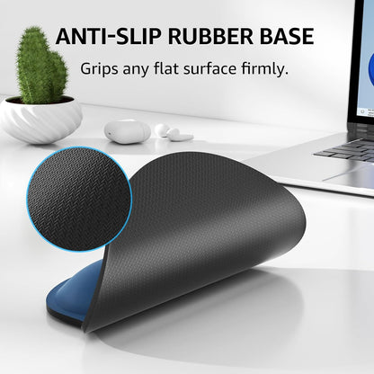 KTRIO Ergonomic Keyboard Wrist Rest and Mouse Pad with Wrist Rest Set, Memory Foam Wrist Support for Typing, Gaming, Office and Home Use, Black