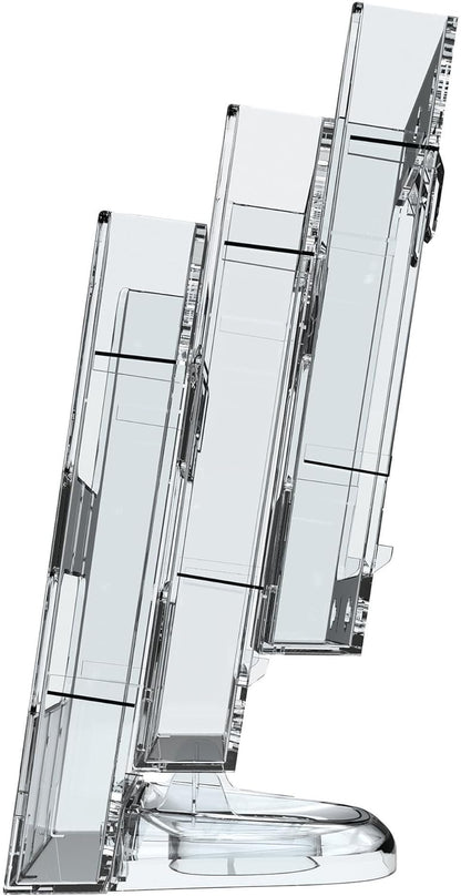 Deflecto® Lit Loc® Base/Wall Support, 4"W x 3 5/8"D x 1 3/8"H, Clear